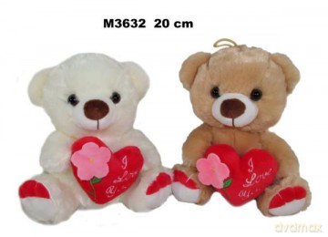 Maskotka Miś 2 kolory I Love You 160607 mi
