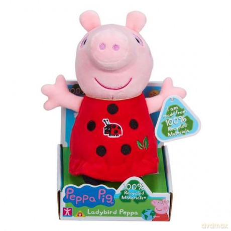 Maskotka Świnka Peppa biedronka 20 cm Eko plusz 07382