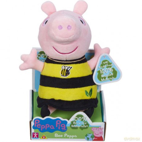 Maskotka Świnka Peppa pszczółka 20 cm Eko plusz 07384