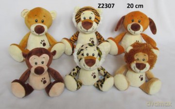 Maskotka Zwierzęta 20 cm 6 wzorów 139665 SUN-DAY mix