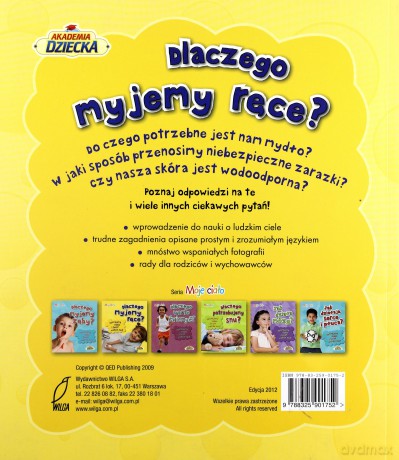 Dlaczego Myjemy Ręce Moje Ciało [KSIĄŻKA]
