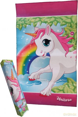 Mata jednorożec 72x120 cm ze światłem