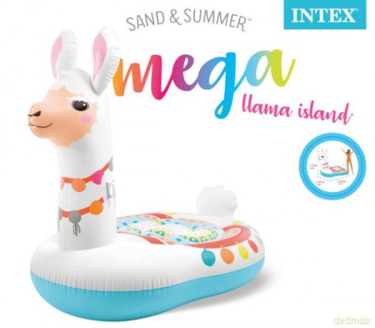 Materac wyspa mega Llama w pudełku 201 cmx147 cmx173 cm 57294EU