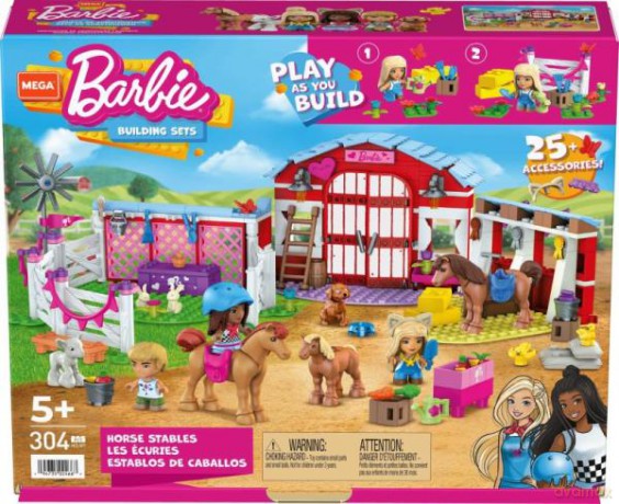 MEGA BLOKS Barbie Stajnia HDJ87 [KLOCKI]