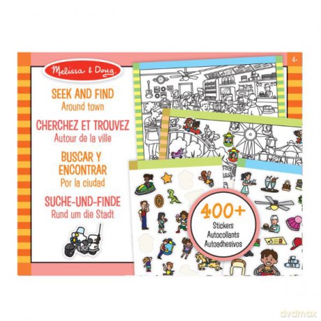 MELISSA Kolorowanka z naklejkami Miasto 40150