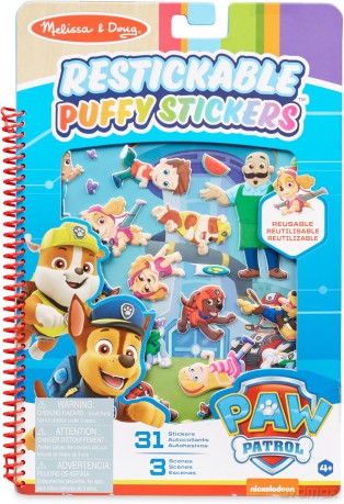 MELISSA Naklejki wypukłe wielokrotne PAW PATROL Psi Patrol Zatoka przygód 33256