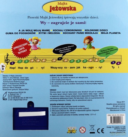 Majka Jeżowska Ulubione Piosenki Mały Muzyk (twarda) - Majka Jeżowska [KSIĄŻKA]