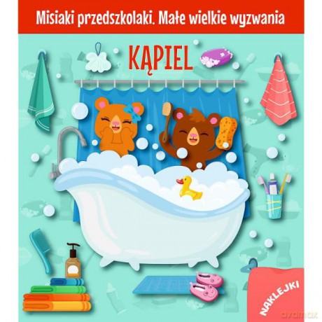 Misiaki przedszkolaki. Małe wielkie wyzwania. Kąpiel 09536