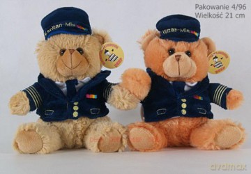 Miś Pilot w czapce i marynarce 02342 DEEF