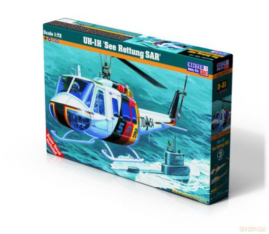 Model helikoptera do sklejania UH-1H See Rettung SAR 1:72 D-81