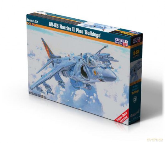 Model samolotu do sklejania AV-8B Harrier II Plus "Bulldogs" 1:72 D-53
