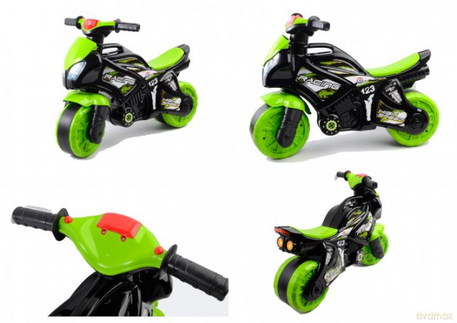 Motocykl jeździk zielono czarny TechnoK 5774