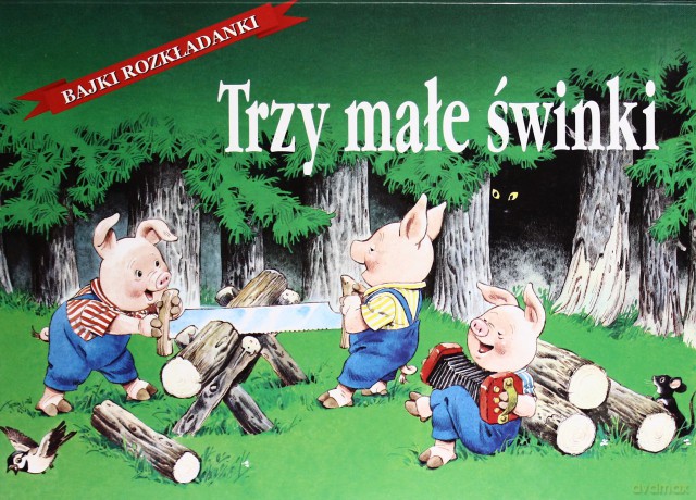 Trzy Małe Świnki Bajki Rozkładanki (twarda) [KSIĄŻKA]