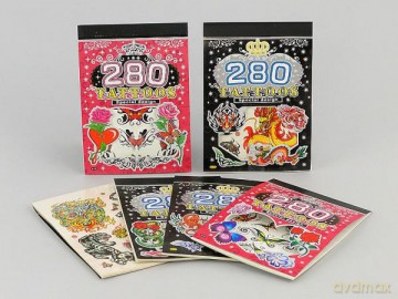 Naklejki tatuaże 280 wzorów 455917 mix