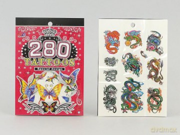 Naklejki Tatuaże MIX 280 szt. 207844