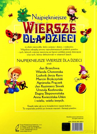 Najpiękniejsze Wiersze Dla Dzieci (twarda) [KSIĄŻKA]