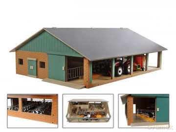 Obora dla krów z dojarką 75x60x26x5 cm 1:32 610495 [FIGURKA]