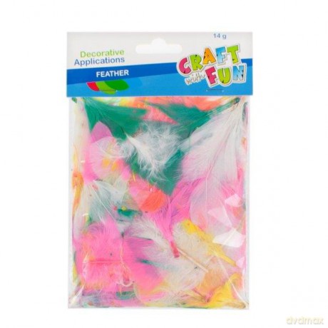 Ozdoba dekoracyjna piórka mix 14g THE18 PBH 24/14 Craft with Fun
