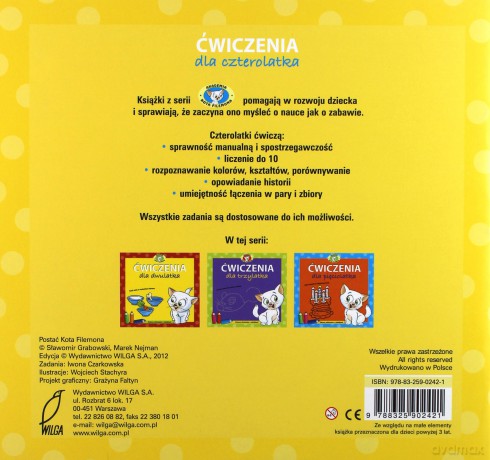 Ćwiczenia Dla Czterolatka - Sławomir Grabowski, Marek Nejman [KSIĄŻKA]
