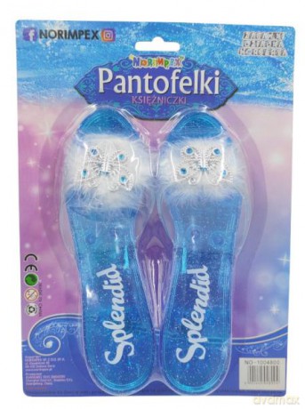 Pantofelki księżniczki niebieskie 1004800