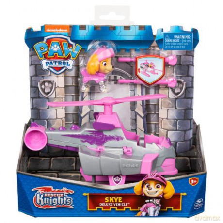 PAW PATROL Rescue Knights Psi Patrol Rycerze Helikopter Skye 6063586 [FIGURKA]