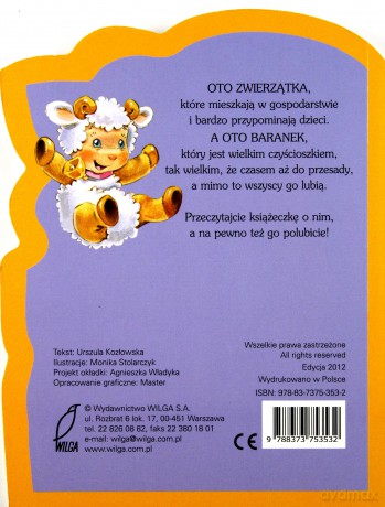 Baranek Czyścioszek (twarda) - Urszula Kozłowska [KSIĄŻKA]