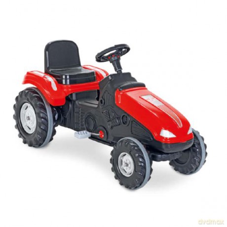 Pilsan Duży traktor czerwony na pedały, klakson PLS07321