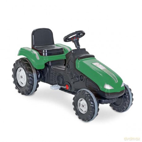 Pilsan Duży traktor zielony na pedały, klakson PLS07321