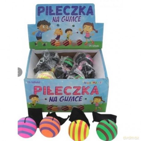 Piłeczka na gumce 5442 mix