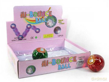 Piłka 6,5 cm Owoce światło BPIŁ8306 mix