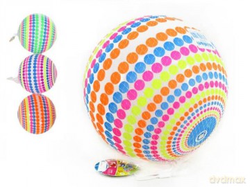 Piłka gumowa 23 cm Kropki BPIŁ0188 mix