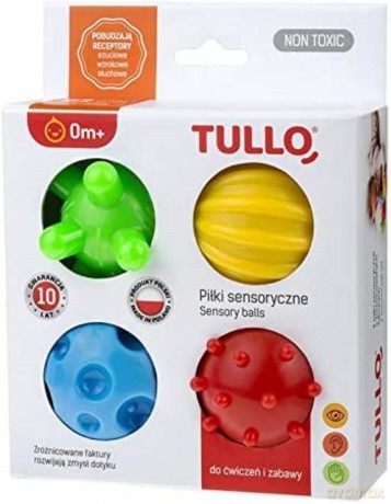 Piłki sensoryczne 4 szt w pudełku 459