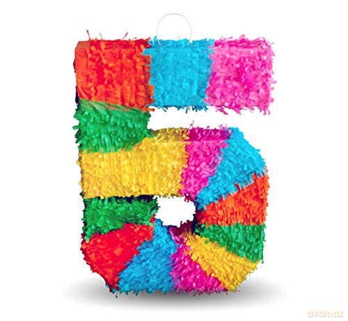 Piniata cyfra "5" 50x35x7,5 cm