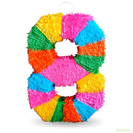 Piniata cyfra "8" 50x35x7,5 cm