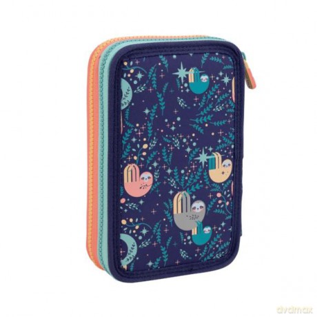 Piórnik 2 poziomy z wyposażeniem Cuddles pomarańczowy 081264CD