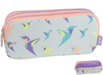 Piórnik 3 komorowy duży Sugar Colibri 081135 SCL