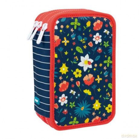 Piórnik 3 poz. z wyp. FLOWERY 081364FW