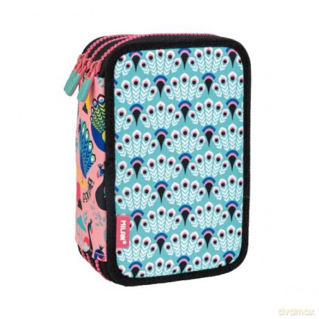Piórnik 3 poziomowy z wyposażeniem PEACOCK 081364PCKB
