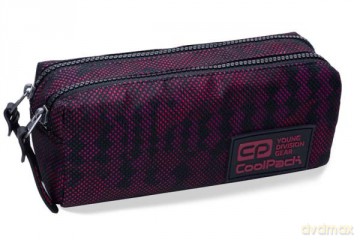 Piórnik Edge saszetka podwójna prostokatna Army czerwona Coolpack