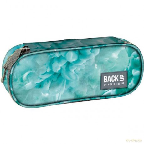 Piórnik lazur kwiaty BackUp 4 model A 60