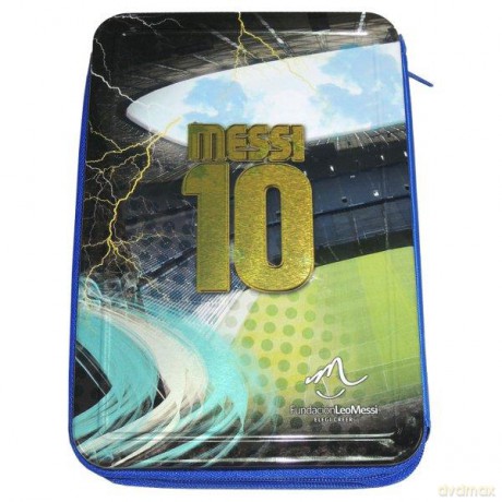 Piórnik metalowy dwukomorowy Messi 12
