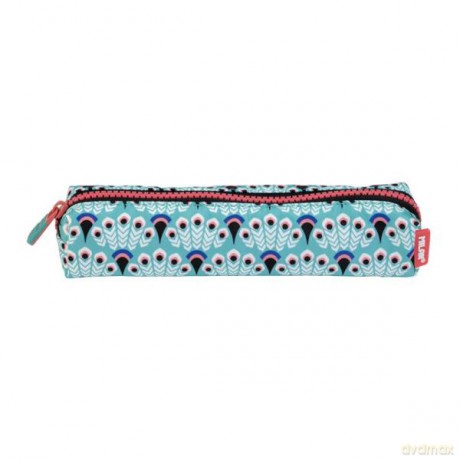 Piórnik mini kwadratowy PEACOCK niebieski 081129PCKB