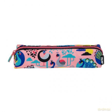 Piórnik mini kwadratowy PEACOCK różowy 081129PCKP