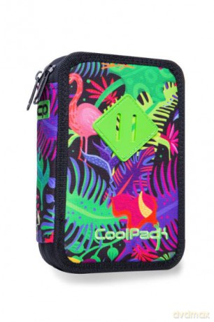 Piórnik podwójny z wyposażeniem - Jumper 2 Jungle B66041