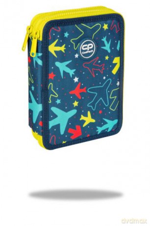 Piórnik podwójny z wyposażeniem - Jumper XL - Sky flights Coolpack