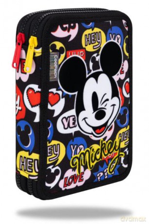 Piórnik podwójny z wyposażeniem - Jumper XL- Mickey Mouse 77300 Cool Pack