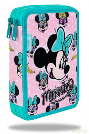 Piórnik podwójny z wyposażeniem - Jumper XL- Minnie Mouse pink 77302 Cool Pack