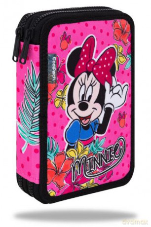 Piórnik podwójny z wyposażeniem - Jumper XL- Minnie Mouse tropical 77301 CP
