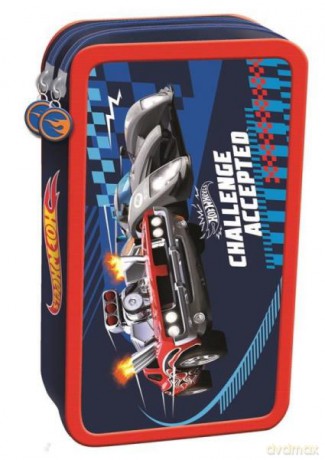 Piórnik podwójny z wyposażeniem HOT WHEELS mkmk