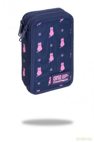 Piórnik potrójny z wyposażeniem - Jumper 2 Navy Kitty C66240
